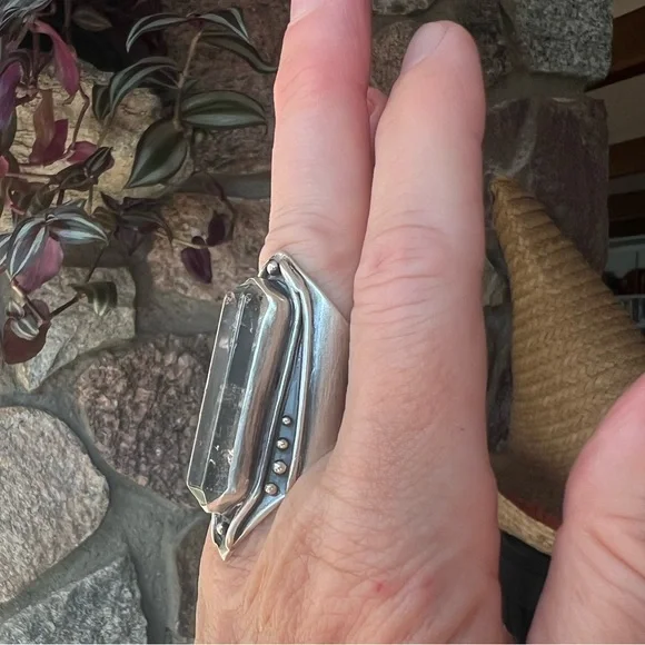 Acid Queen Lodolite Amplifier Ring, Size 7.25 - Picture 6 of 14